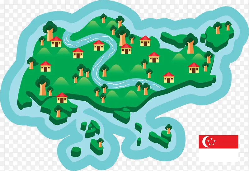 卡通地图