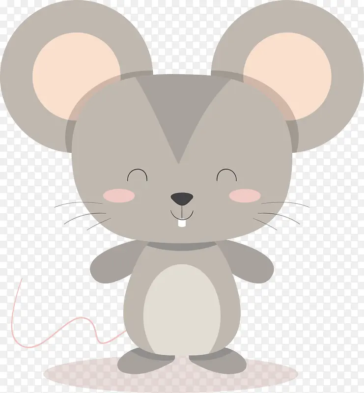 矢量图可爱的老鼠