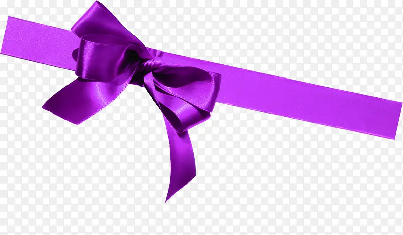 紫色彩带装饰蝴蝶结