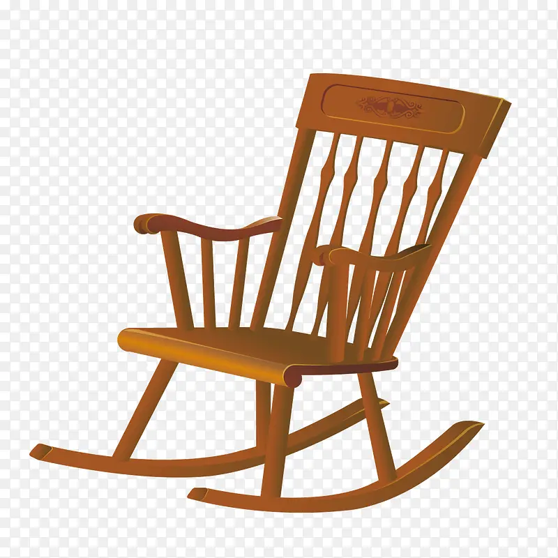 矢量木质躺椅睡椅