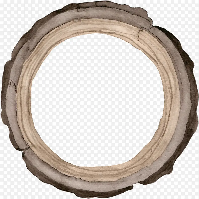 棕色木桩圆环