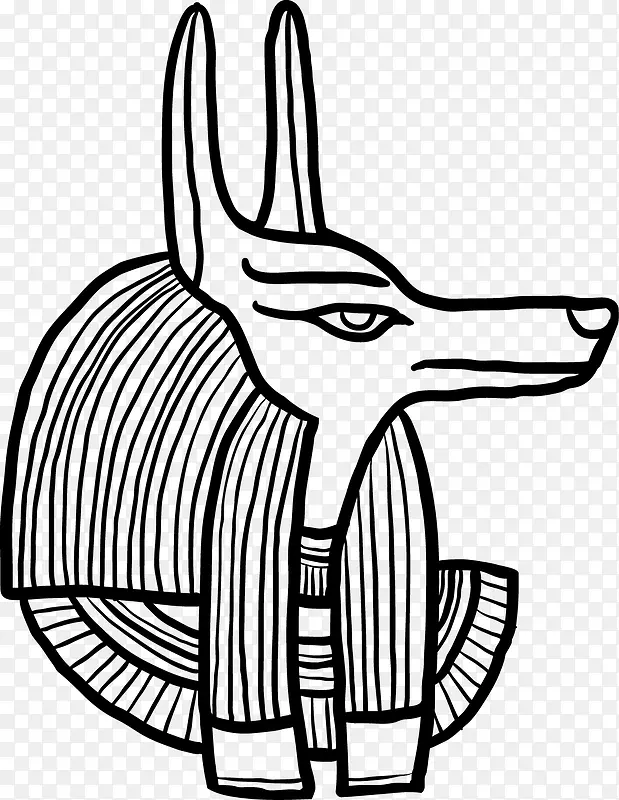 古埃及动物雕像