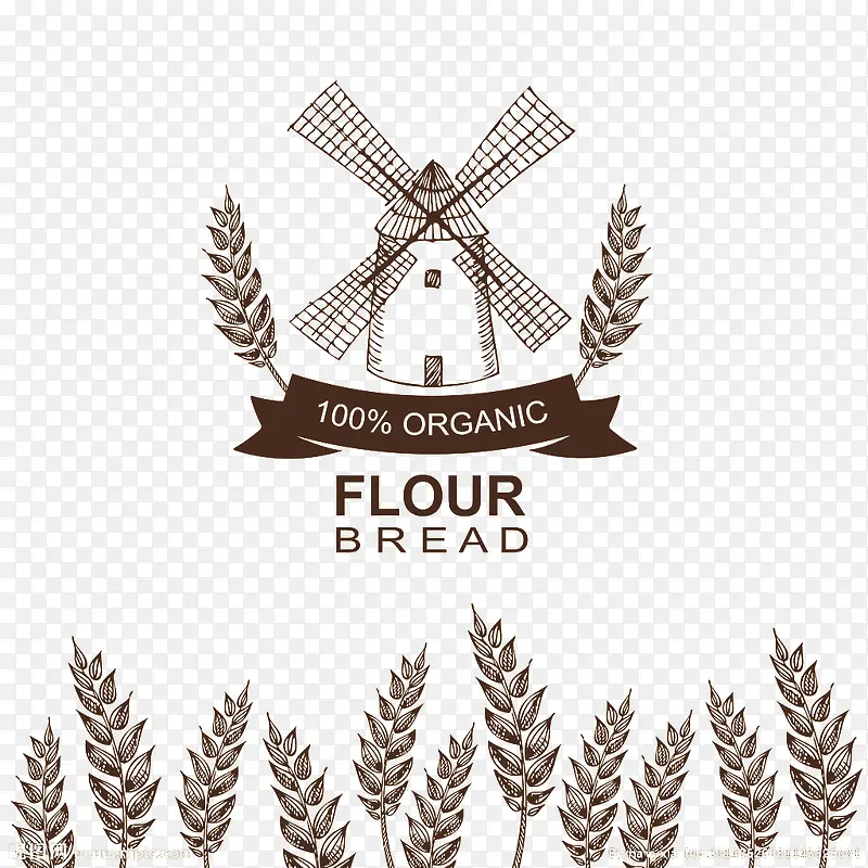 农庄麦穗logo