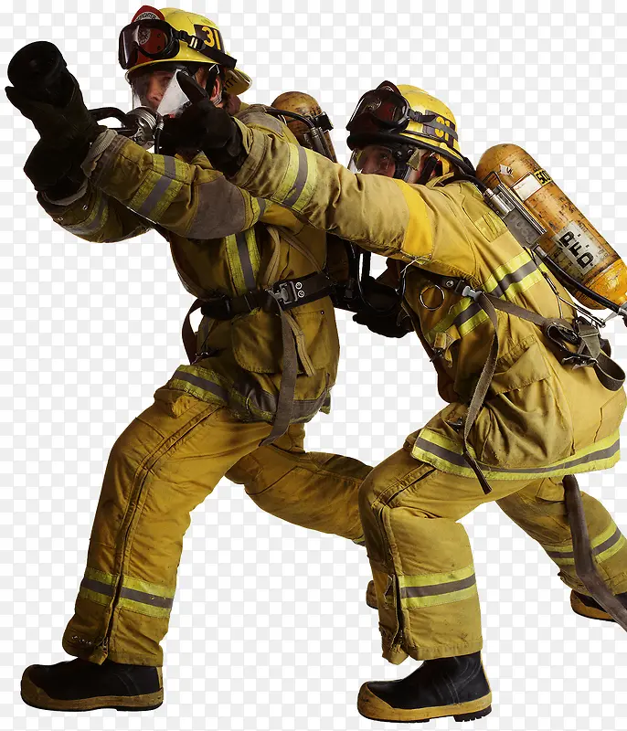 消防员救火