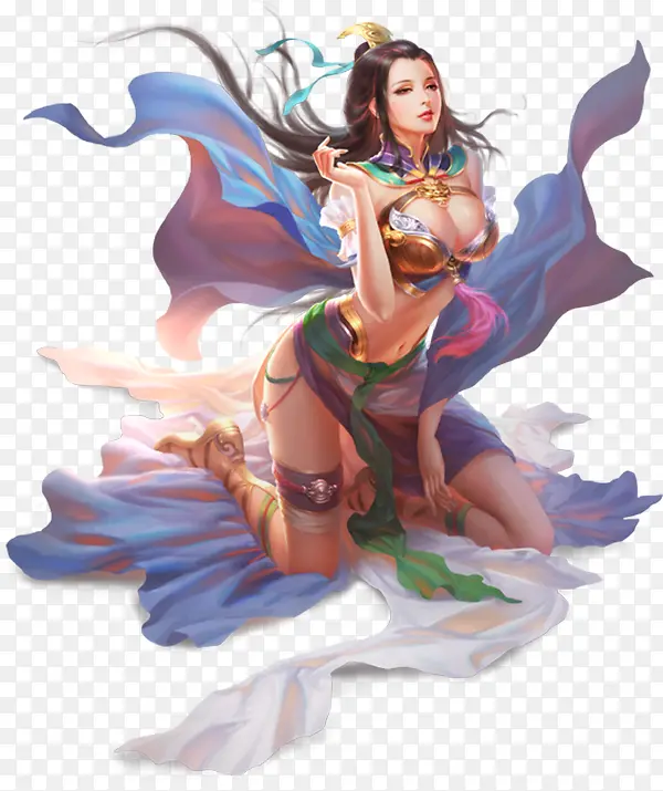 妖艳美女游戏原画