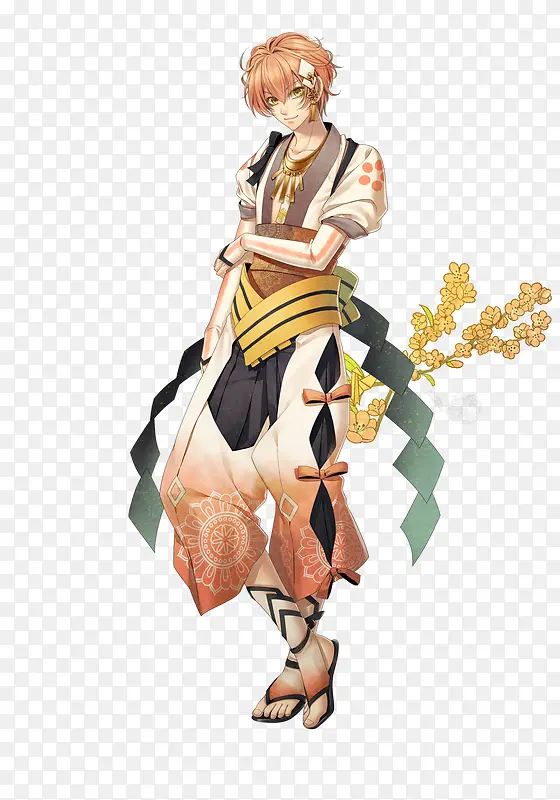 白色游戏绅士服饰