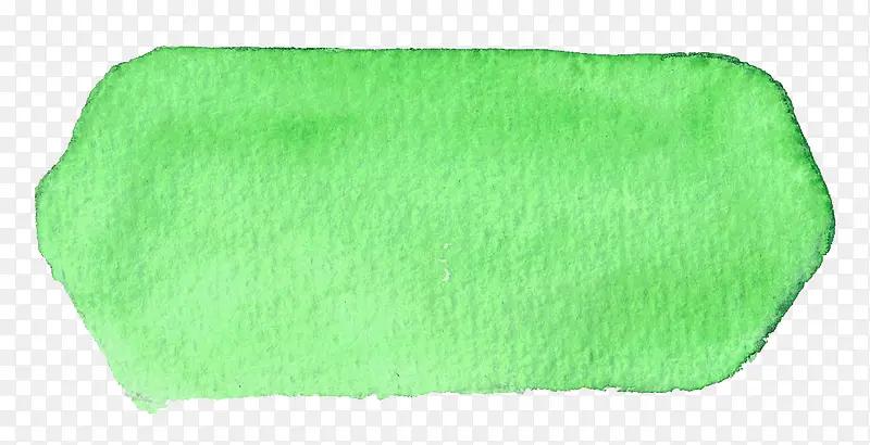 水彩绿色边框