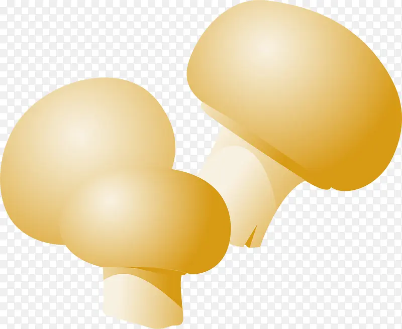 黄色卡通蘑菇装饰