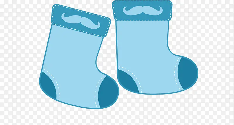 蓝色可爱婴儿袜