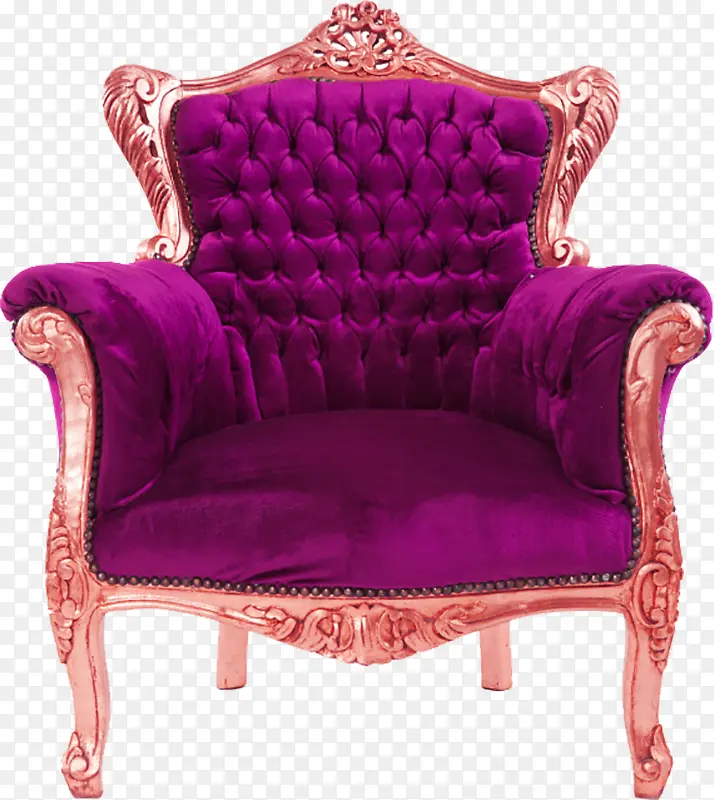 紫色欧式椅子