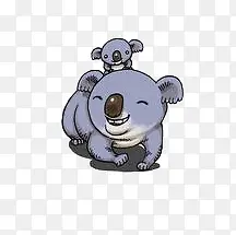 考拉母子