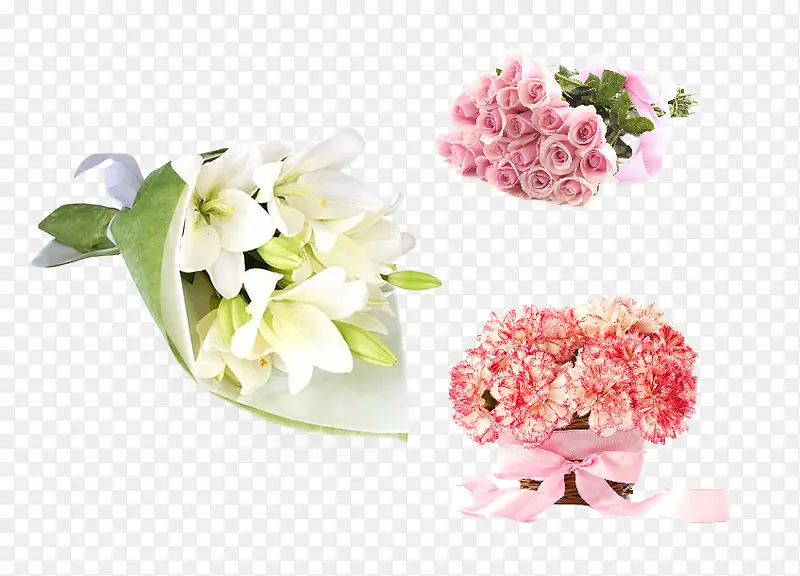 三束漂亮的花朵