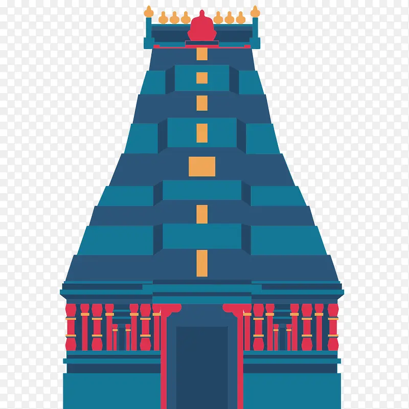 装饰庙塔