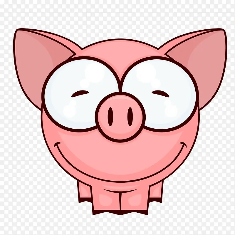 卡通手绘小猪动物设计