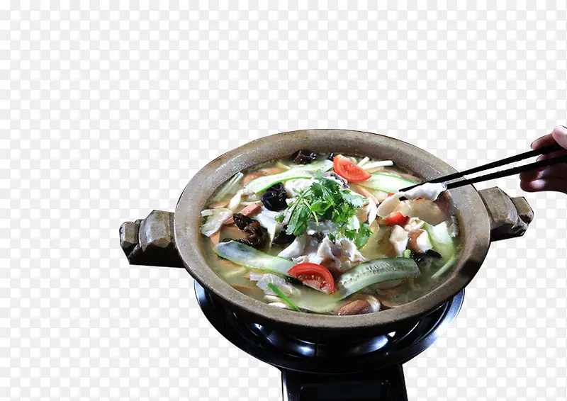 清淡石锅鱼