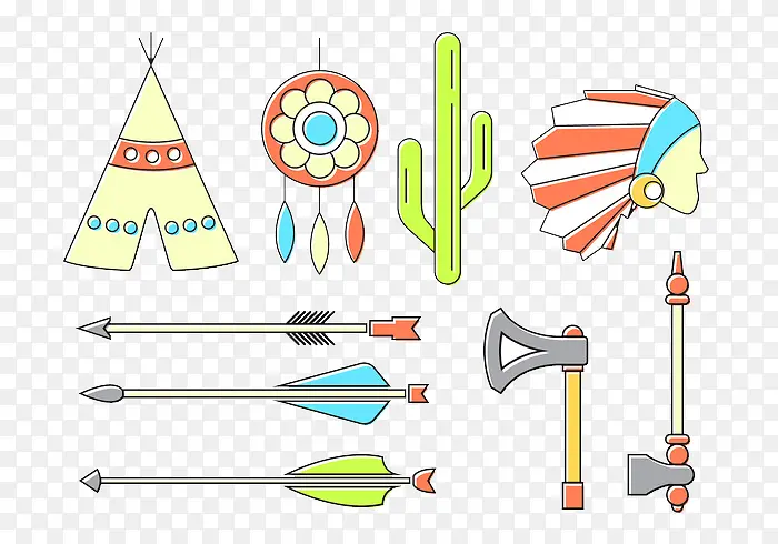 印第安人狩猎工具
