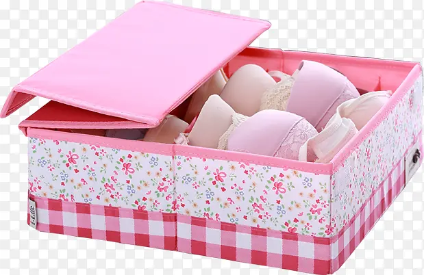 粉色可爱家居文胸收纳盒