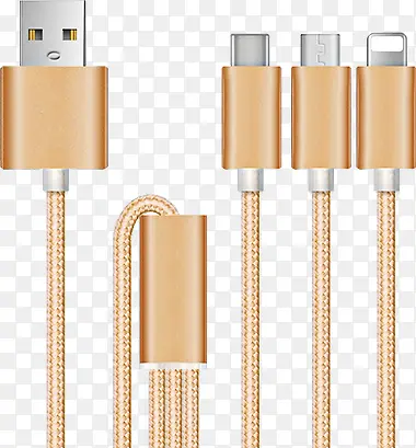 金色奢华数据线USB