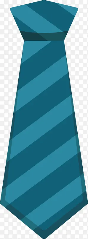 深蓝色条纹领带