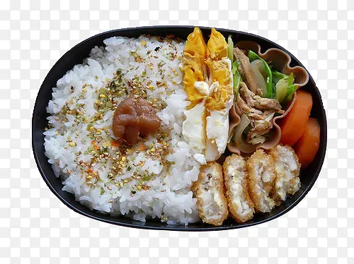 鸡排胡萝卜盖饭
