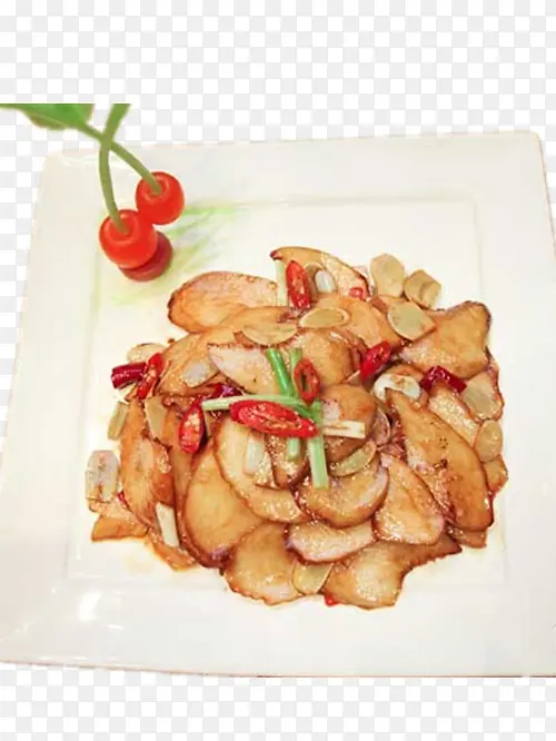 好吃的腊八蒜炒杏鲍菇