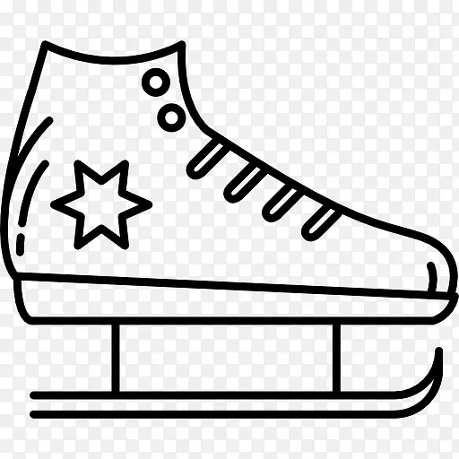 溜冰鞋靴图标