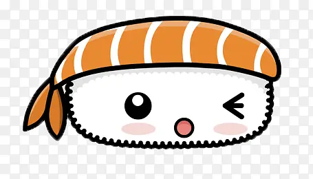卡通三文鱼寿司