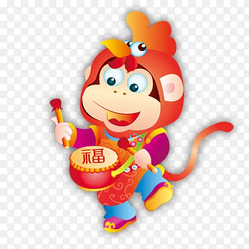 敲鼓的鸡图片素材