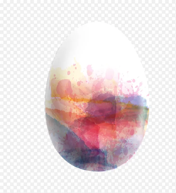 卡通精美水墨彩蛋鸡蛋