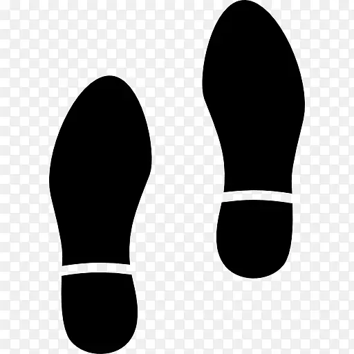 人类的鞋脚印图标