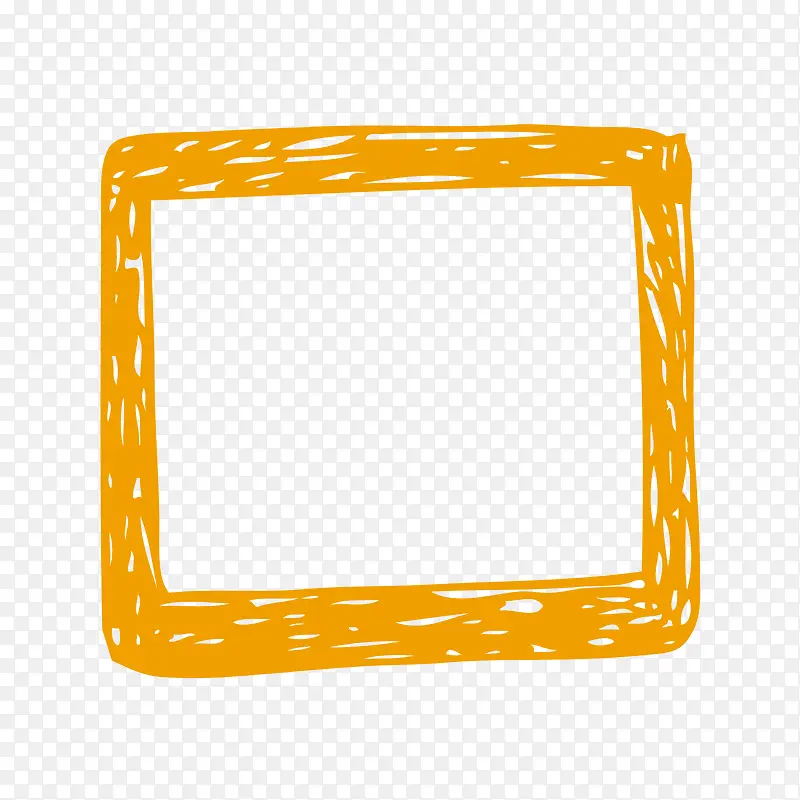 橙色线条边框