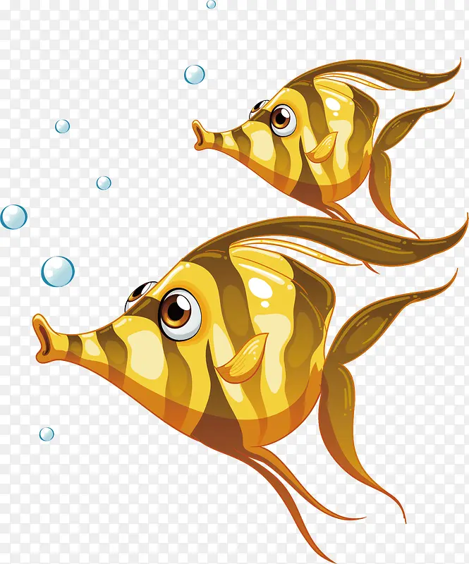 黄色条纹小丑鱼