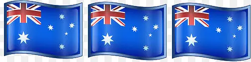三面澳洲国旗