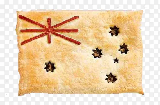 饼干上的澳洲国旗