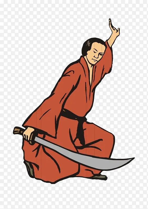 卡通拿刀武士PNG图片素材下载_图片编号qpabkvol-免抠素材网