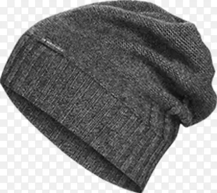 灰色针织帽