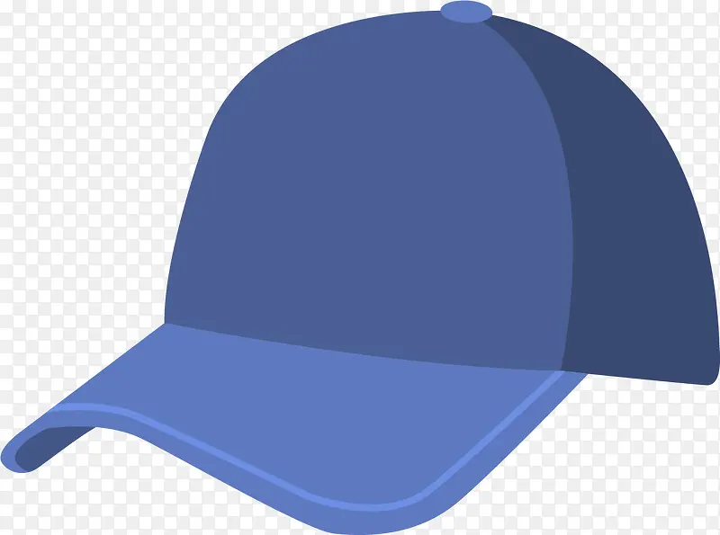 纯蓝色旅游帽