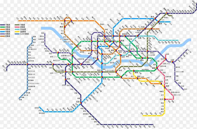 韩国首尔地铁线路图