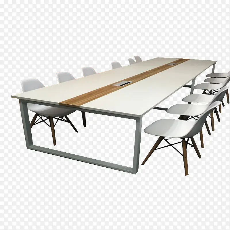 白色会议桌椅