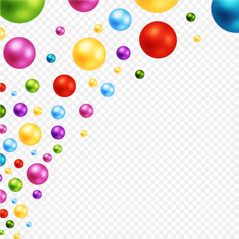 彩色立体球体背景图案