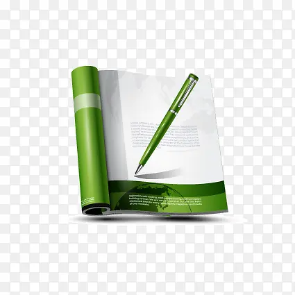 绿色的钢笔