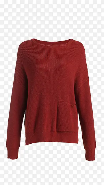 红色毛衣