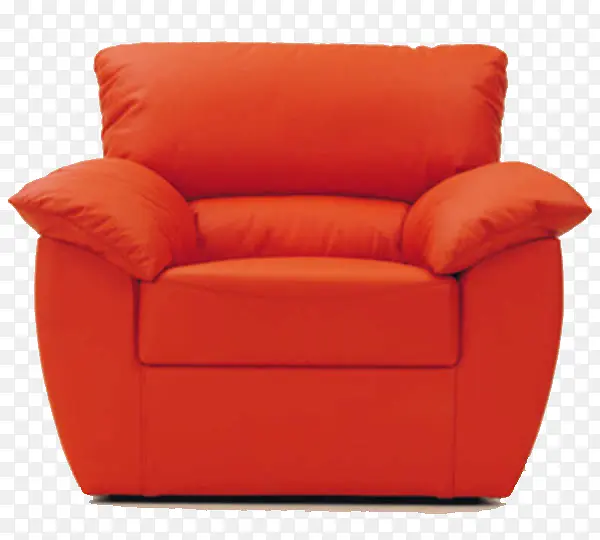 红色单人沙发家具