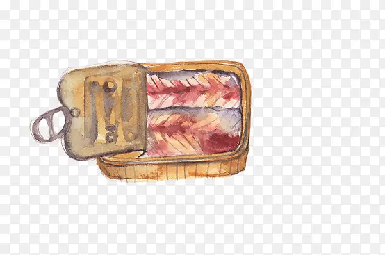 手绘日本鱼罐头