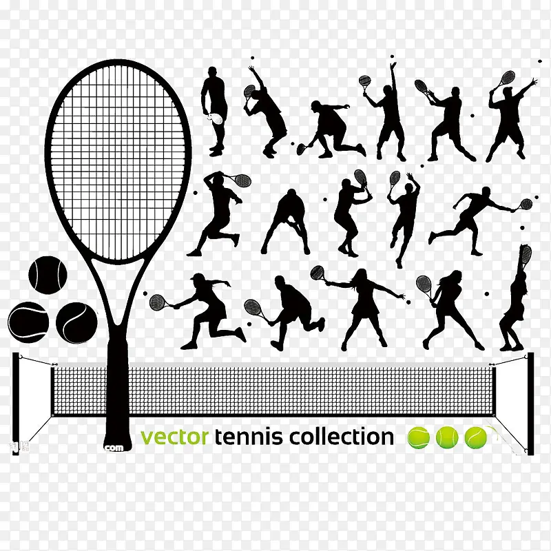 网球选手动作合集