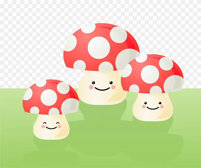 可爱的红蘑菇