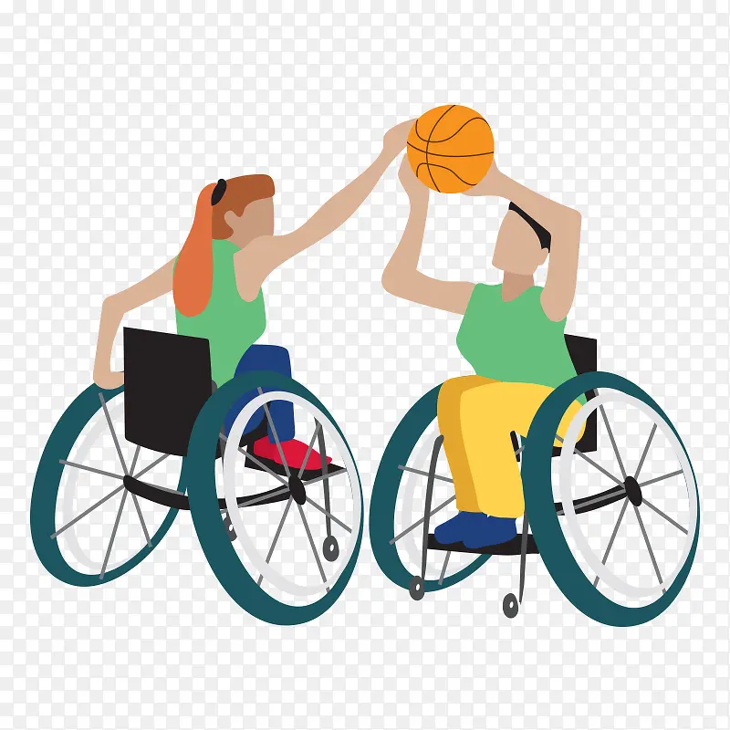 打篮球的残疾人