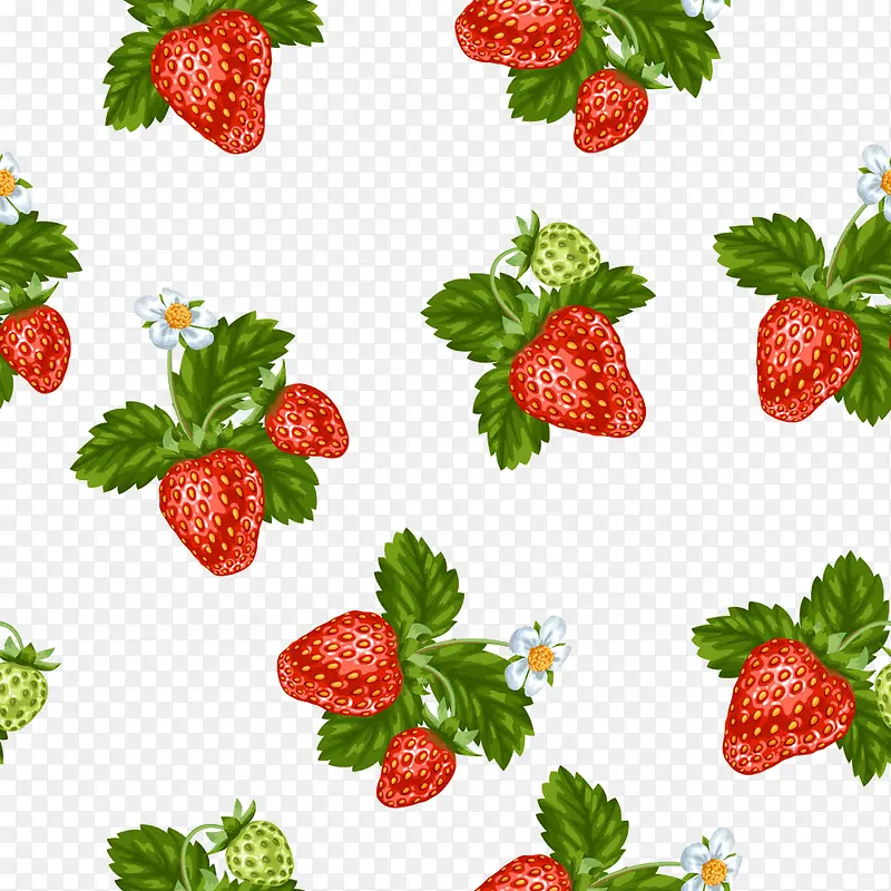 草莓背景矢量