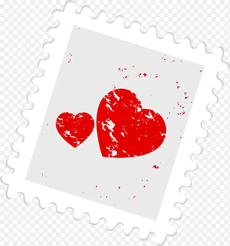 浪漫情人节心邮票