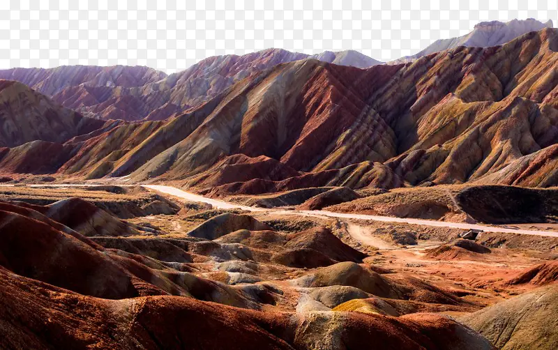 甘肃张掖丹霞地貌风景